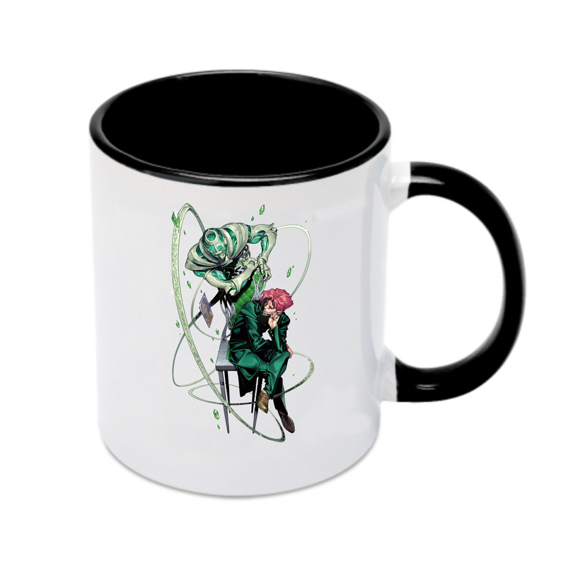 （画像用） ジョジョの奇妙な冒険 花京院 典明（かきょういん のりあき） JoJo's Bizarre Adventure Kakyoin Noriaki カラーマグカップ