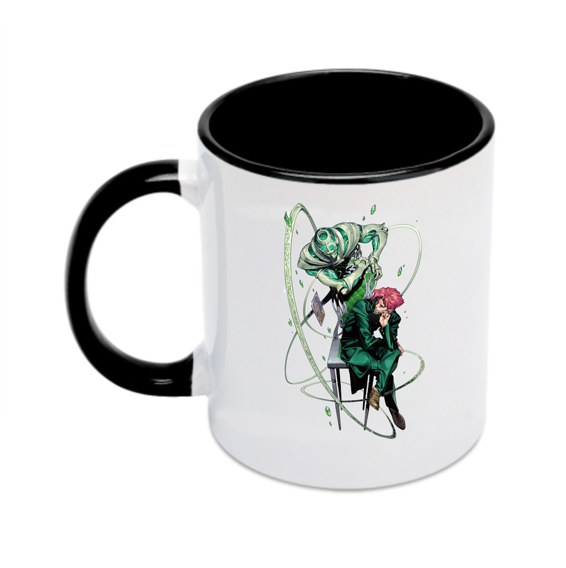 （画像用） ジョジョの奇妙な冒険 花京院 典明（かきょういん のりあき） JoJo's Bizarre Adventure Kakyoin Noriaki カラーマグカップ