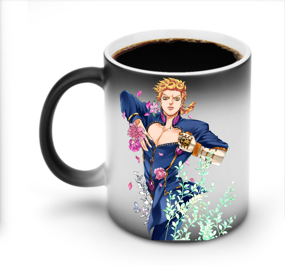 （画像用） ジョジョの奇妙な冒険 ジョルノ?ジョバァーナ JoJo's Bizarre Adventure Giorno Giovanna 温度変色マグカップ
