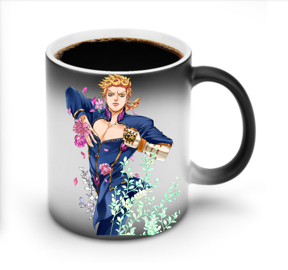 （画像用） ジョジョの奇妙な冒険 ジョルノ?ジョバァーナ JoJo's Bizarre Adventure Giorno Giovanna 温度変色マグカップ