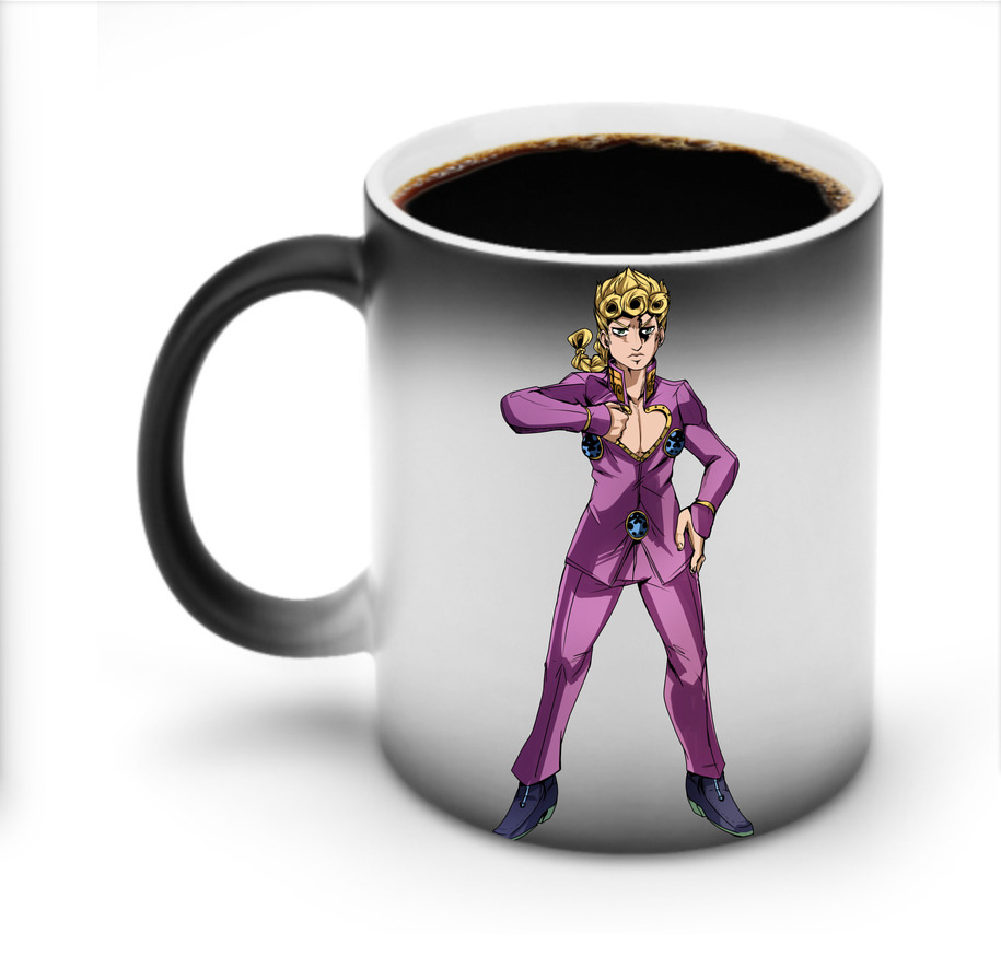 （画像用） ジョジョの奇妙な冒険 ジョルノ?ジョバァーナ JoJo's Bizarre Adventure Giorno Giovanna 温度変色マグカップ