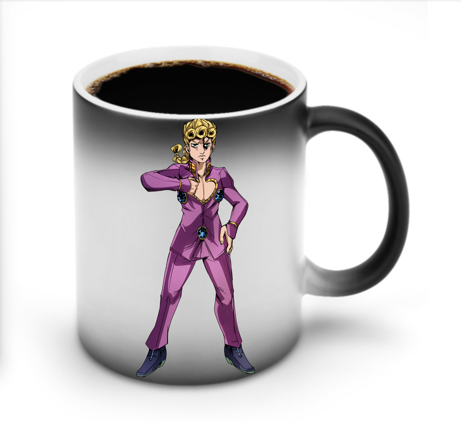 （画像用） ジョジョの奇妙な冒険 ジョルノ?ジョバァーナ JoJo's Bizarre Adventure Giorno Giovanna 温度変色マグカップ