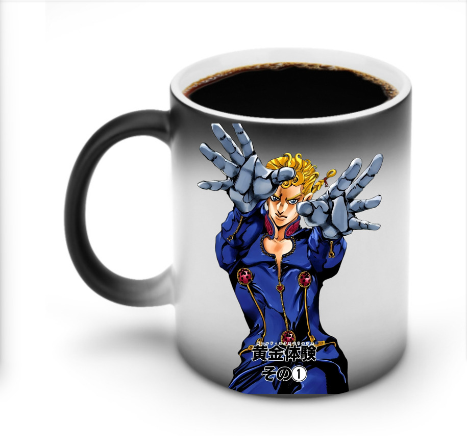 （画像用） ジョジョの奇妙な冒険 ジョルノ?ジョバァーナ JoJo's Bizarre Adventure Giorno Giovanna 温度変色マグカップ