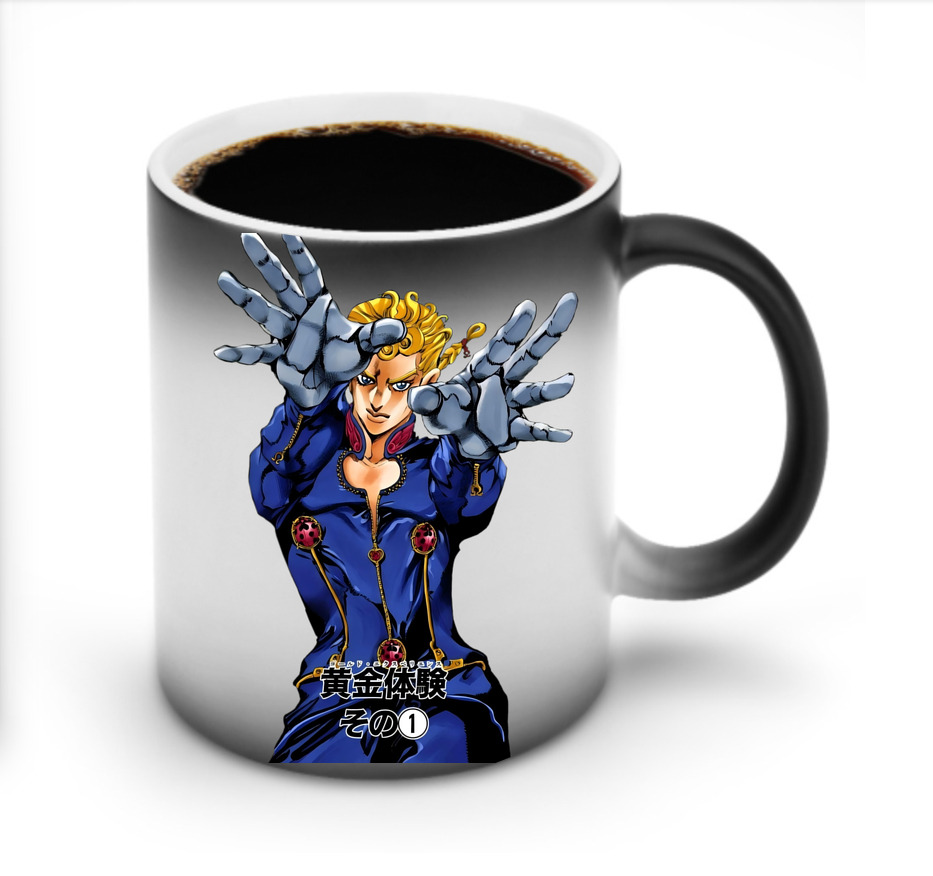 （画像用） ジョジョの奇妙な冒険 ジョルノ?ジョバァーナ JoJo's Bizarre Adventure Giorno Giovanna 温度変色マグカップ