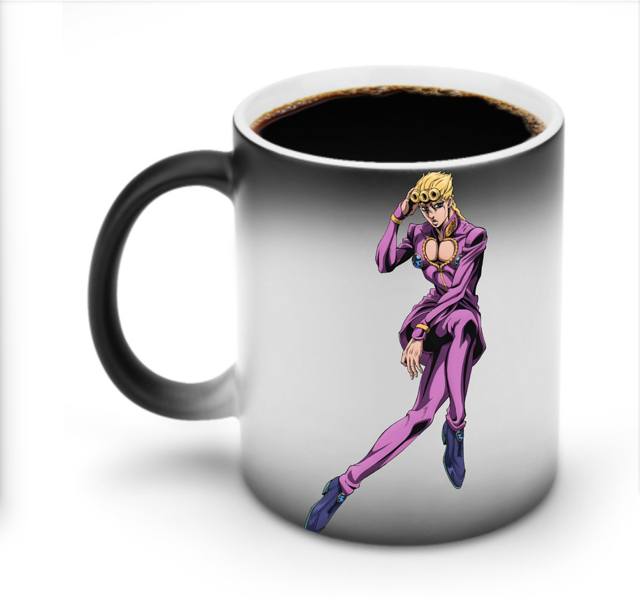 （画像用） ジョジョの奇妙な冒険 ジョルノ?ジョバァーナ JoJo's Bizarre Adventure Giorno Giovanna 温度変色マグカップ