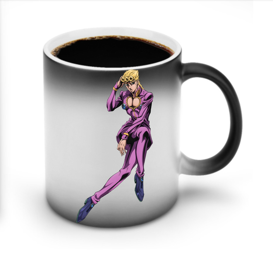 （画像用） ジョジョの奇妙な冒険 ジョルノ?ジョバァーナ JoJo's Bizarre Adventure Giorno Giovanna 温度変色マグカップ