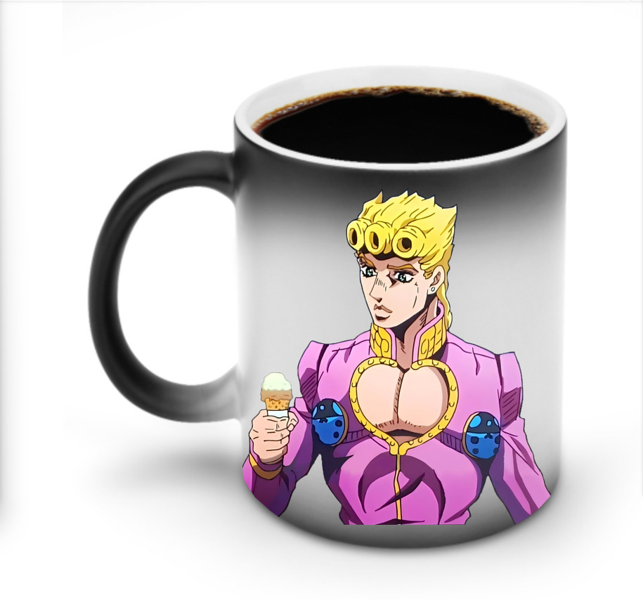 （画像用） ジョジョの奇妙な冒険 ジョルノ?ジョバァーナ JoJo's Bizarre Adventure Giorno Giovanna 温度変色マグカップ