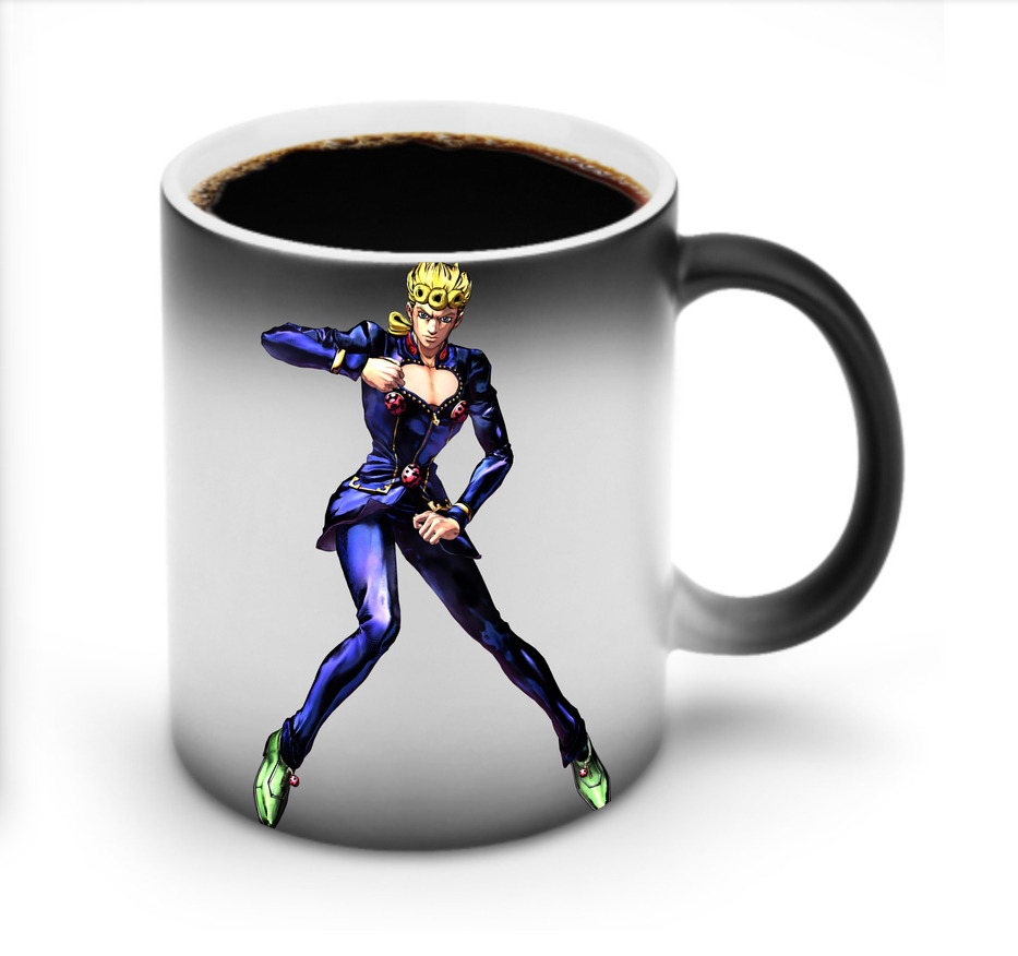 （画像用） ジョジョの奇妙な冒険 ジョルノ?ジョバァーナ JoJo's Bizarre Adventure Giorno Giovanna 温度変色マグカップ