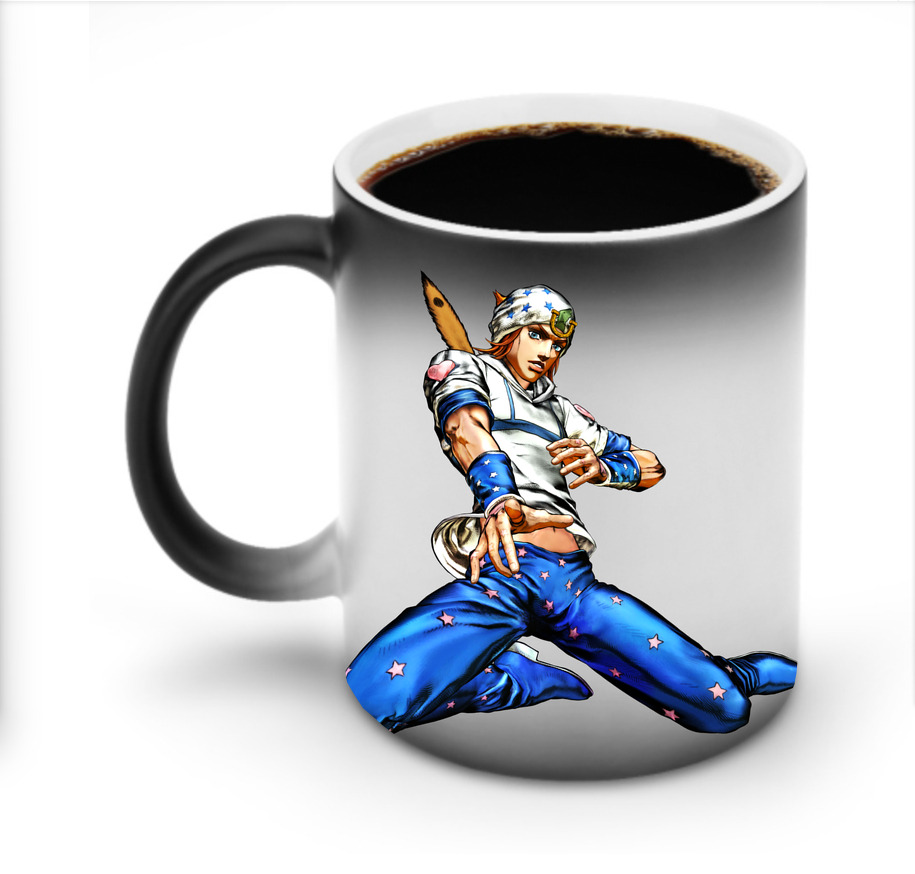 （画像用） ジョジョの奇妙な冒険 ジョナサン?ジョースター JoJo's Bizarre Adventure Jonathan Joestar 温度変色マグカップ