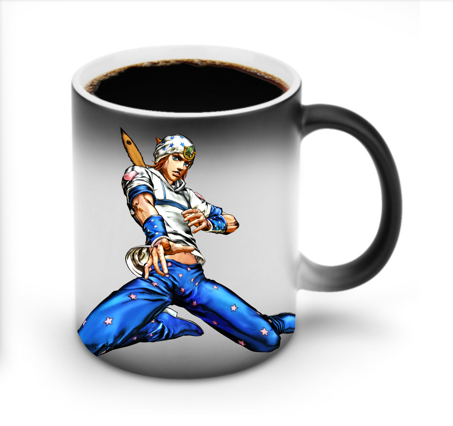 （画像用） ジョジョの奇妙な冒険 ジョナサン?ジョースター JoJo's Bizarre Adventure Jonathan Joestar 温度変色マグカップ