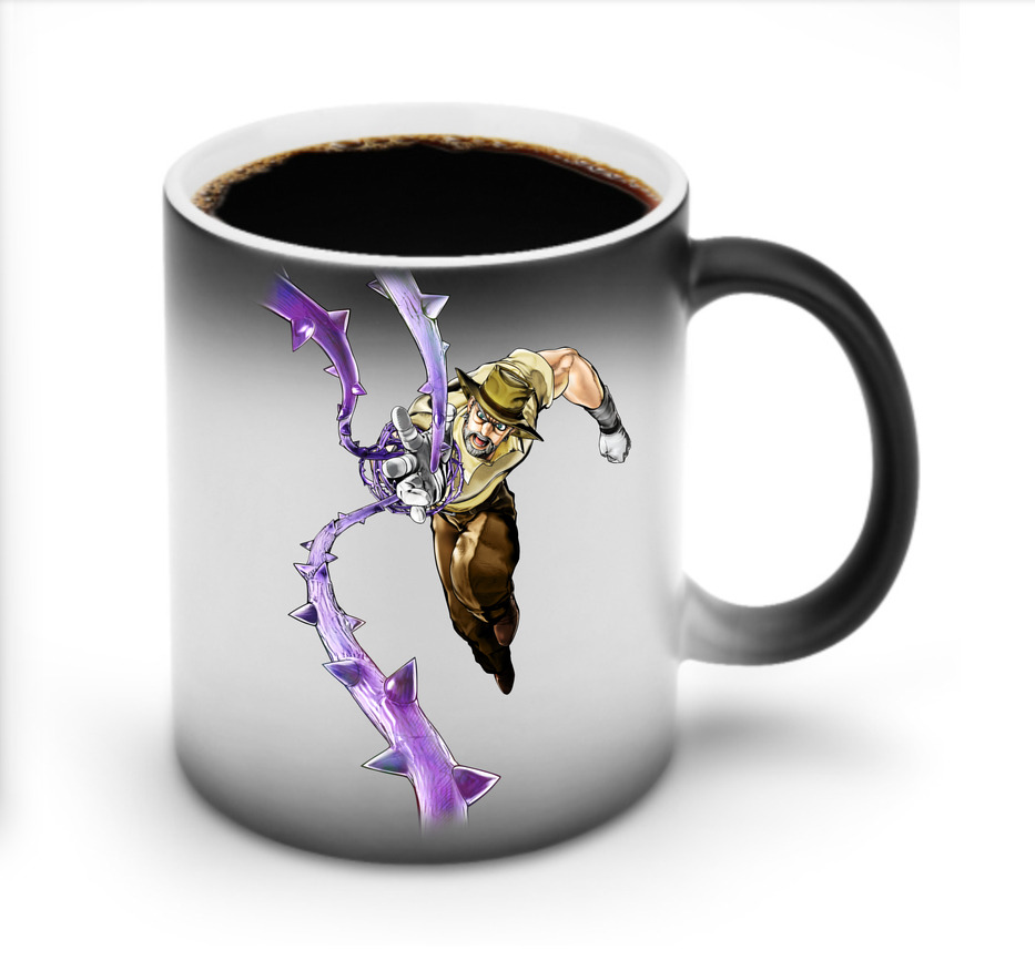 （画像用） ジョジョの奇妙な冒険 ジョセフ?ジョースター JoJo's Bizarre Adventure Joseph Joestar 温度変色マグカップ