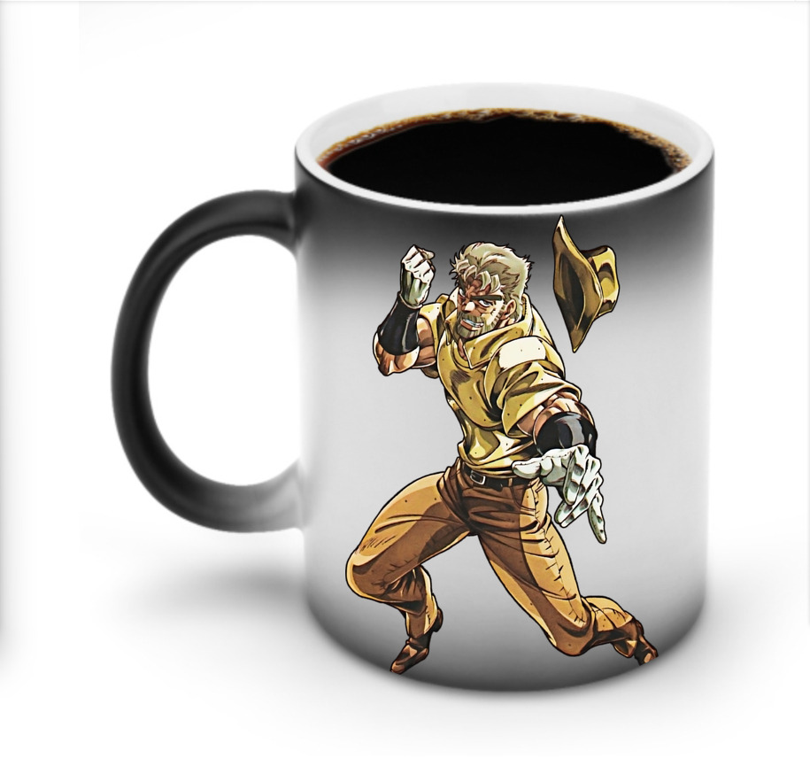 （画像用） ジョジョの奇妙な冒険 ジョセフ?ジョースター JoJo's Bizarre Adventure Joseph Joestar 温度変色マグカップ