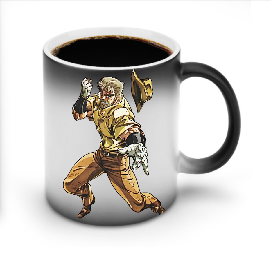 （画像用） ジョジョの奇妙な冒険 ジョセフ?ジョースター JoJo's Bizarre Adventure Joseph Joestar 温度変色マグカップ
