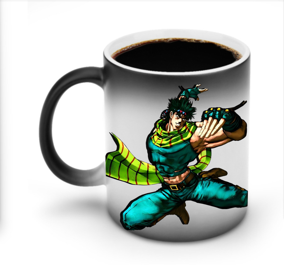 （画像用） ジョジョの奇妙な冒険 ジョセフ?ジョースター JoJo's Bizarre Adventure Joseph Joestar 温度変色マグカップ