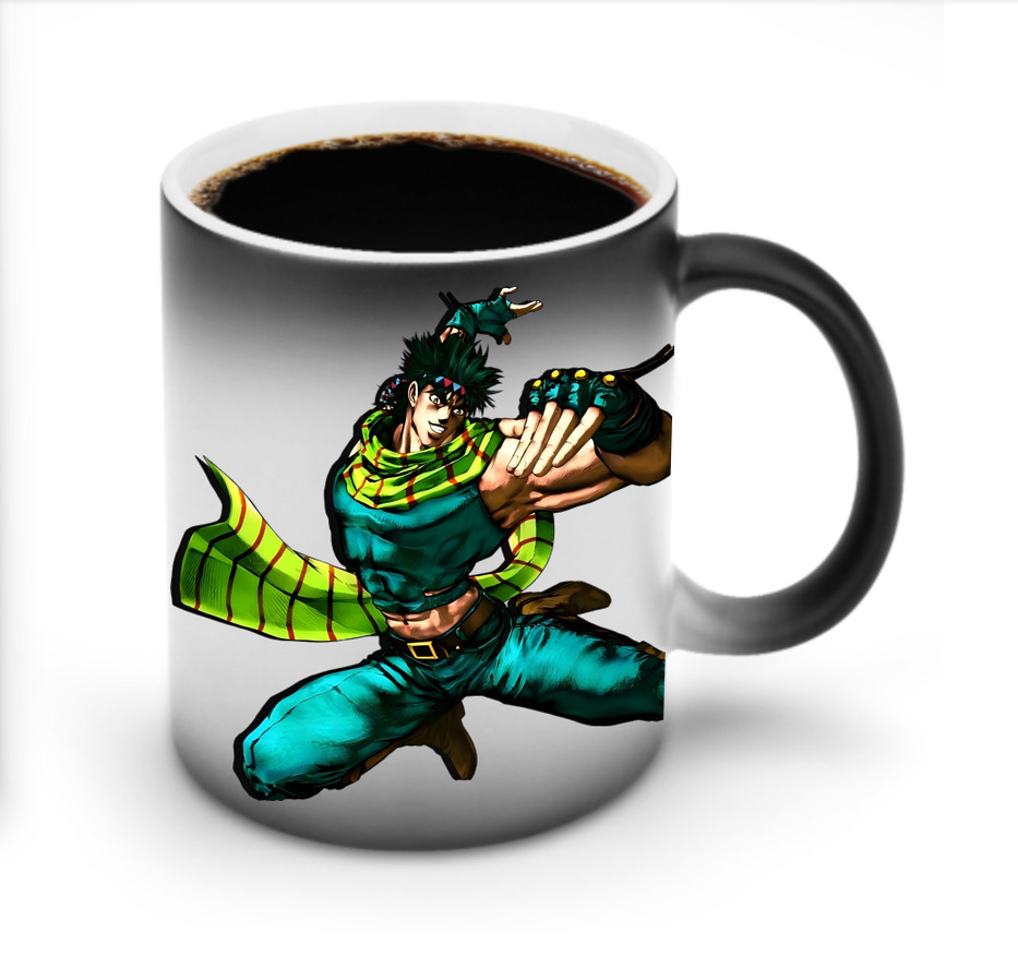 （画像用） ジョジョの奇妙な冒険 ジョセフ?ジョースター JoJo's Bizarre Adventure Joseph Joestar 温度変色マグカップ