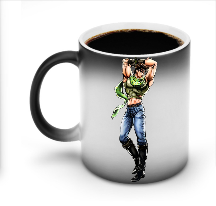 （画像用） ジョジョの奇妙な冒険 ジョセフ?ジョースター JoJo's Bizarre Adventure Joseph Joestar 温度変色マグカップ