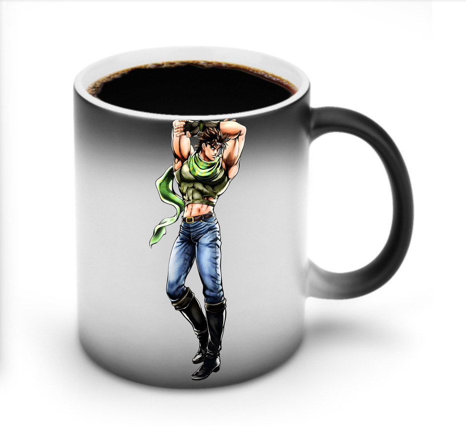 （画像用） ジョジョの奇妙な冒険 ジョセフ?ジョースター JoJo's Bizarre Adventure Joseph Joestar 温度変色マグカップ