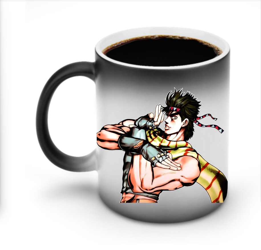 （画像用） ジョジョの奇妙な冒険 ジョセフ?ジョースター JoJo's Bizarre Adventure Joseph Joestar 温度変色マグカップ