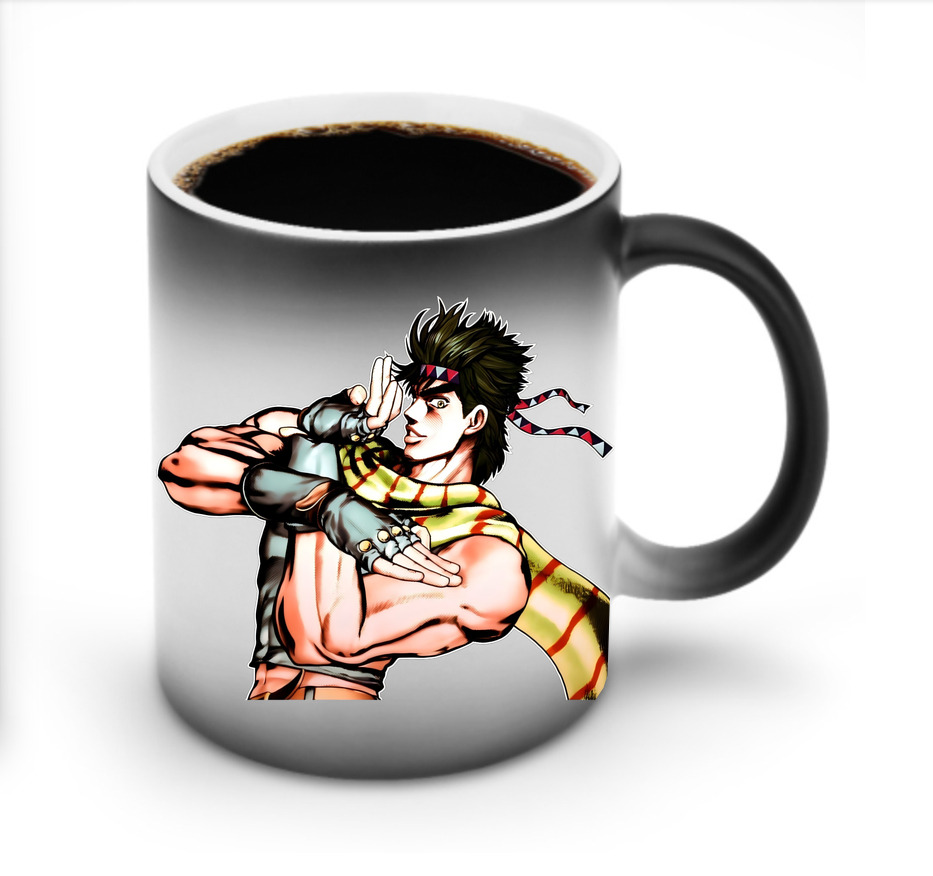 （画像用） ジョジョの奇妙な冒険 ジョセフ?ジョースター JoJo's Bizarre Adventure Joseph Joestar 温度変色マグカップ