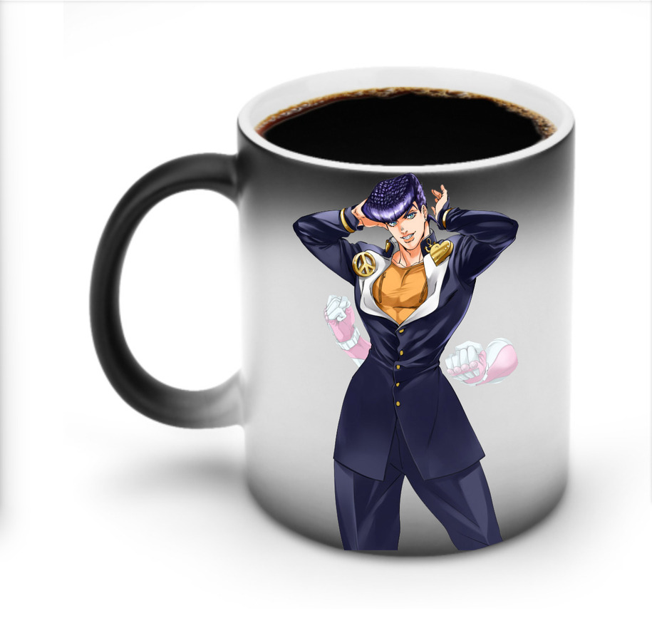 （画像用） ジョジョの奇妙な冒険 ひがしかた じょうすけ JoJo's Bizarre Adventure Higashikata Josuke 温度変色マグカップ