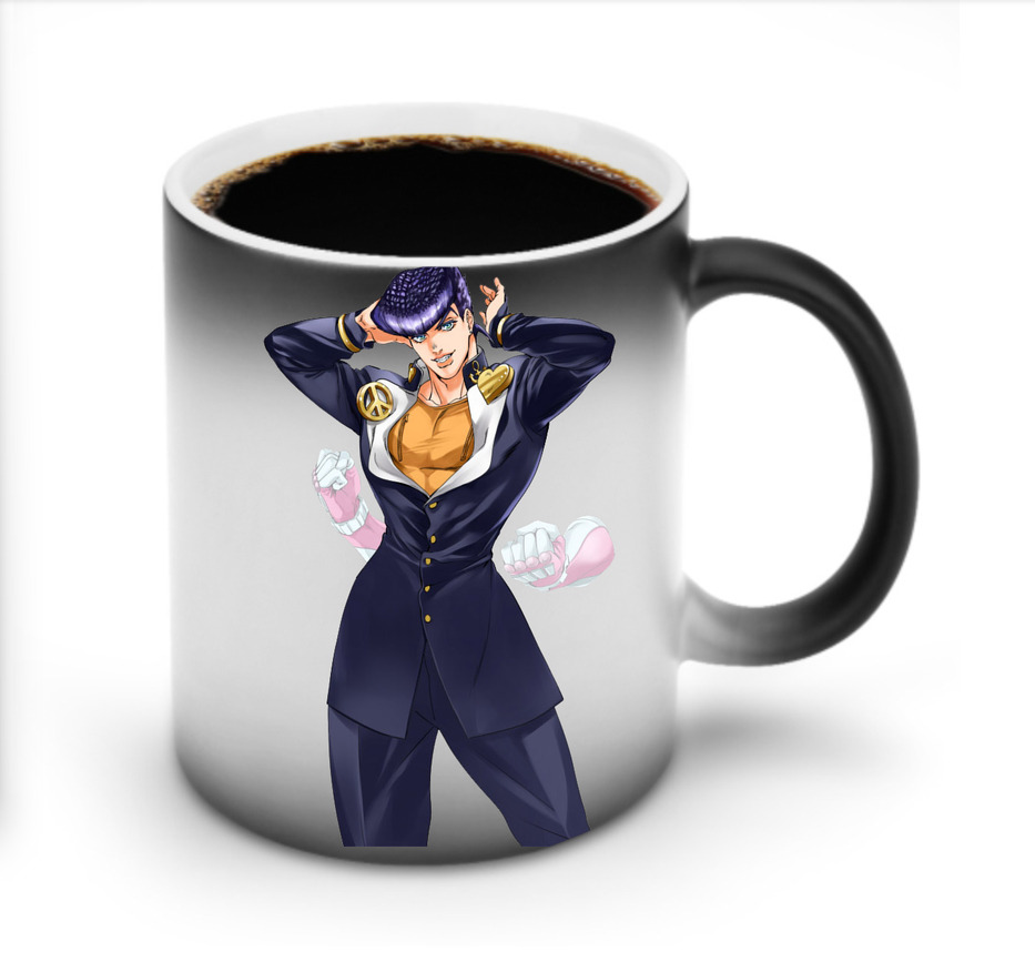 （画像用） ジョジョの奇妙な冒険 ひがしかた じょうすけ JoJo's Bizarre Adventure Higashikata Josuke 温度変色マグカップ