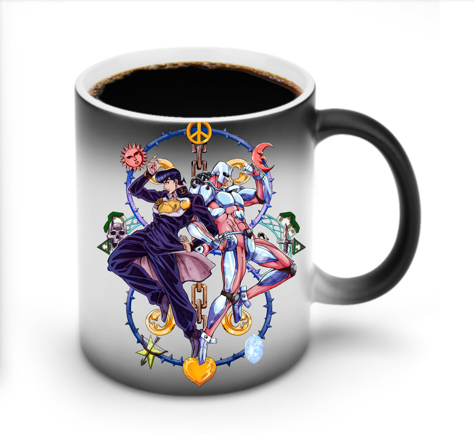 （画像用） ジョジョの奇妙な冒険 ひがしかた じょうすけ JoJo's Bizarre Adventure Higashikata Josuke 温度変色マグカップ