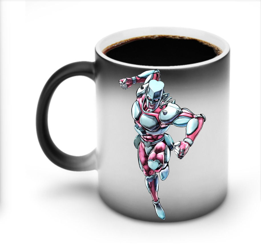 （画像用） ジョジョの奇妙な冒険 ひがしかた じょうすけ JoJo's Bizarre Adventure Higashikata Josuke 温度変色マグカップ