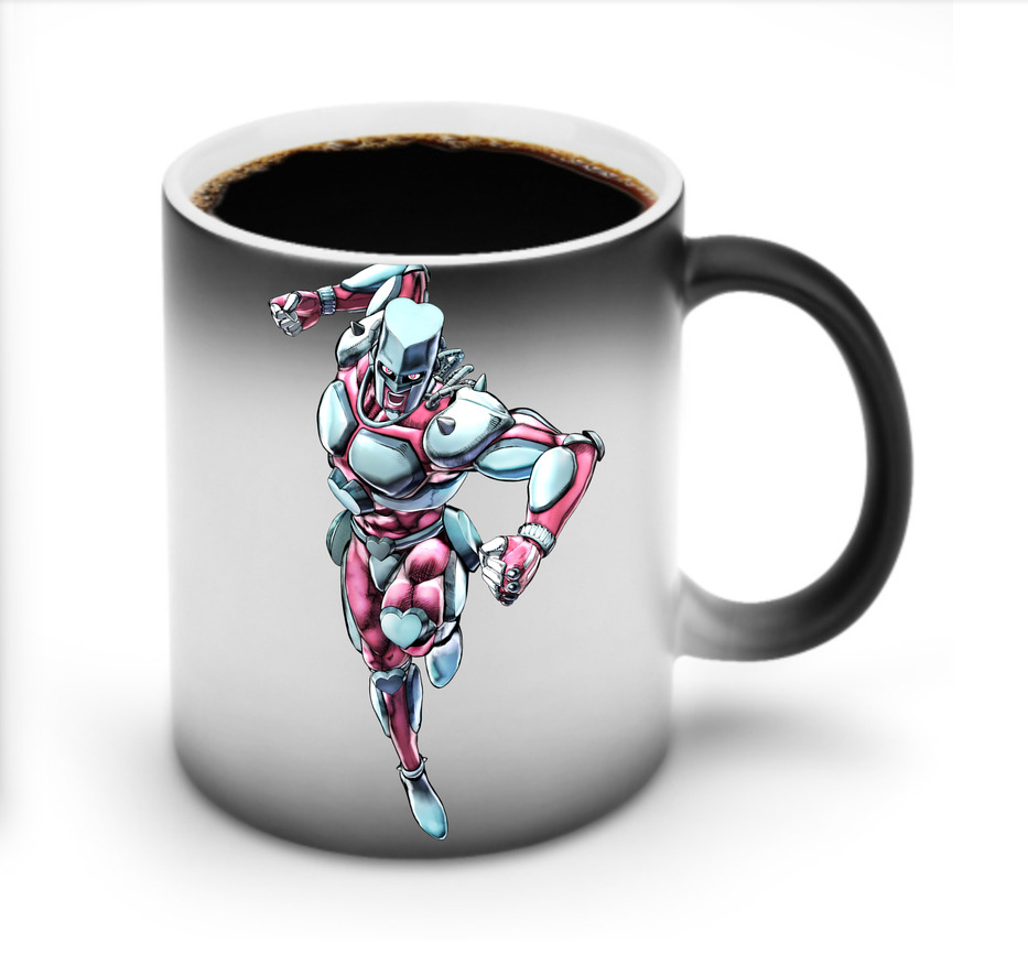 （画像用） ジョジョの奇妙な冒険 ひがしかた じょうすけ JoJo's Bizarre Adventure Higashikata Josuke 温度変色マグカップ