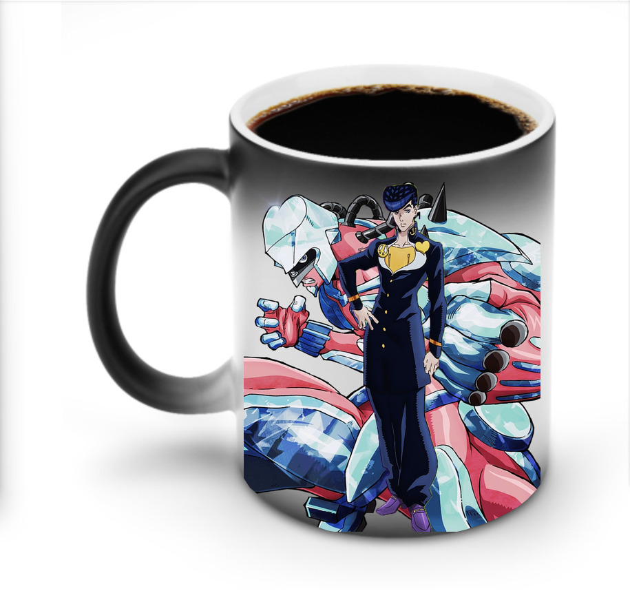 （画像用） ジョジョの奇妙な冒険 ひがしかた じょうすけ JoJo's Bizarre Adventure Higashikata Josuke 温度変色マグカップ