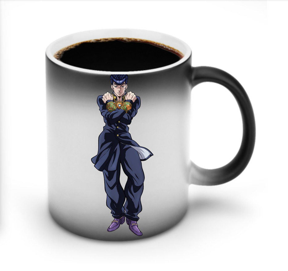 （画像用） ジョジョの奇妙な冒険 ひがしかた じょうすけ JoJo's Bizarre Adventure Higashikata Josuke 温度変色マグカップ