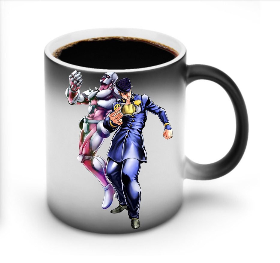 （画像用） ジョジョの奇妙な冒険 ひがしかた じょうすけ JoJo's Bizarre Adventure Higashikata Josuke 温度変色マグカップ