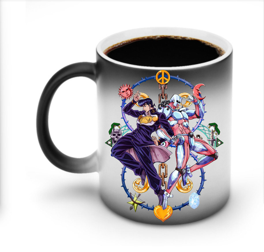 （画像用） ジョジョの奇妙な冒険 ひがしかた じょうすけ JoJo's Bizarre Adventure Higashikata Josuke 温度変色マグカップ