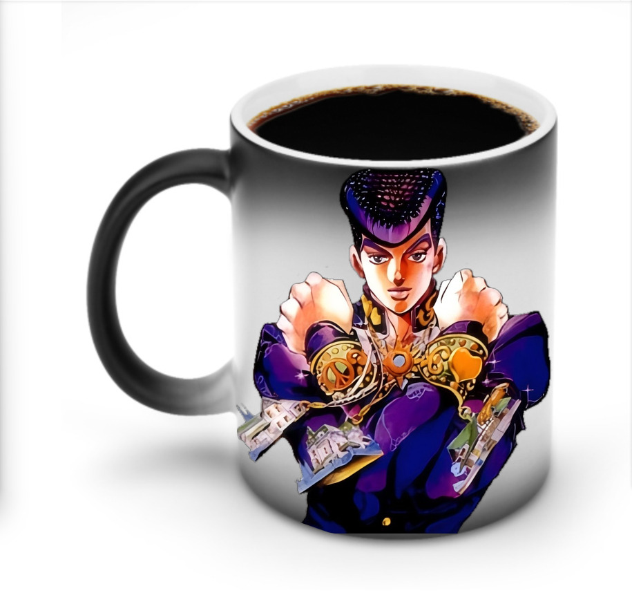 （画像用） ジョジョの奇妙な冒険 ひがしかた じょうすけ JoJo's Bizarre Adventure Higashikata Josuke 温度変色マグカップ