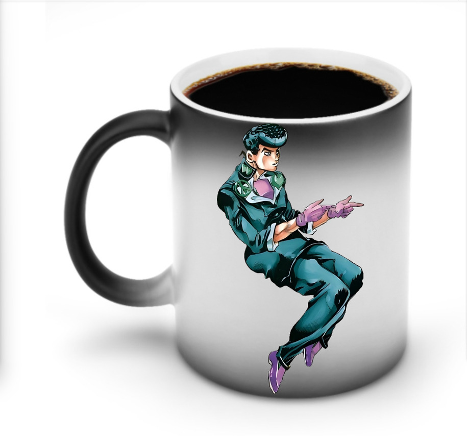 （画像用） ジョジョの奇妙な冒険 ひがしかた じょうすけ JoJo's Bizarre Adventure Higashikata Josuke 温度変色マグカップ