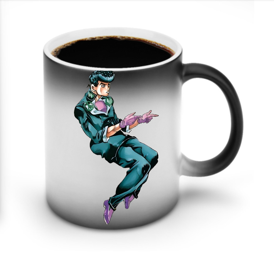 （画像用） ジョジョの奇妙な冒険 ひがしかた じょうすけ JoJo's Bizarre Adventure Higashikata Josuke 温度変色マグカップ