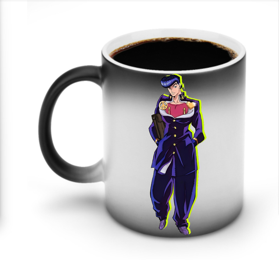 （画像用） ジョジョの奇妙な冒険 ひがしかた じょうすけ JoJo's Bizarre Adventure Higashikata Josuke 温度変色マグカップ