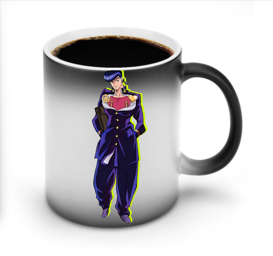 （画像用） ジョジョの奇妙な冒険 ひがしかた じょうすけ JoJo's Bizarre Adventure Higashikata Josuke 温度変色マグカップ