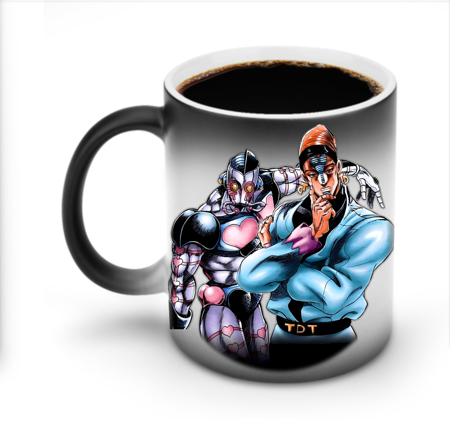 （画像用） ジョジョの奇妙な冒険 ひがしかた じょうすけ JoJo's Bizarre Adventure Higashikata Josuke 温度変色マグカップ