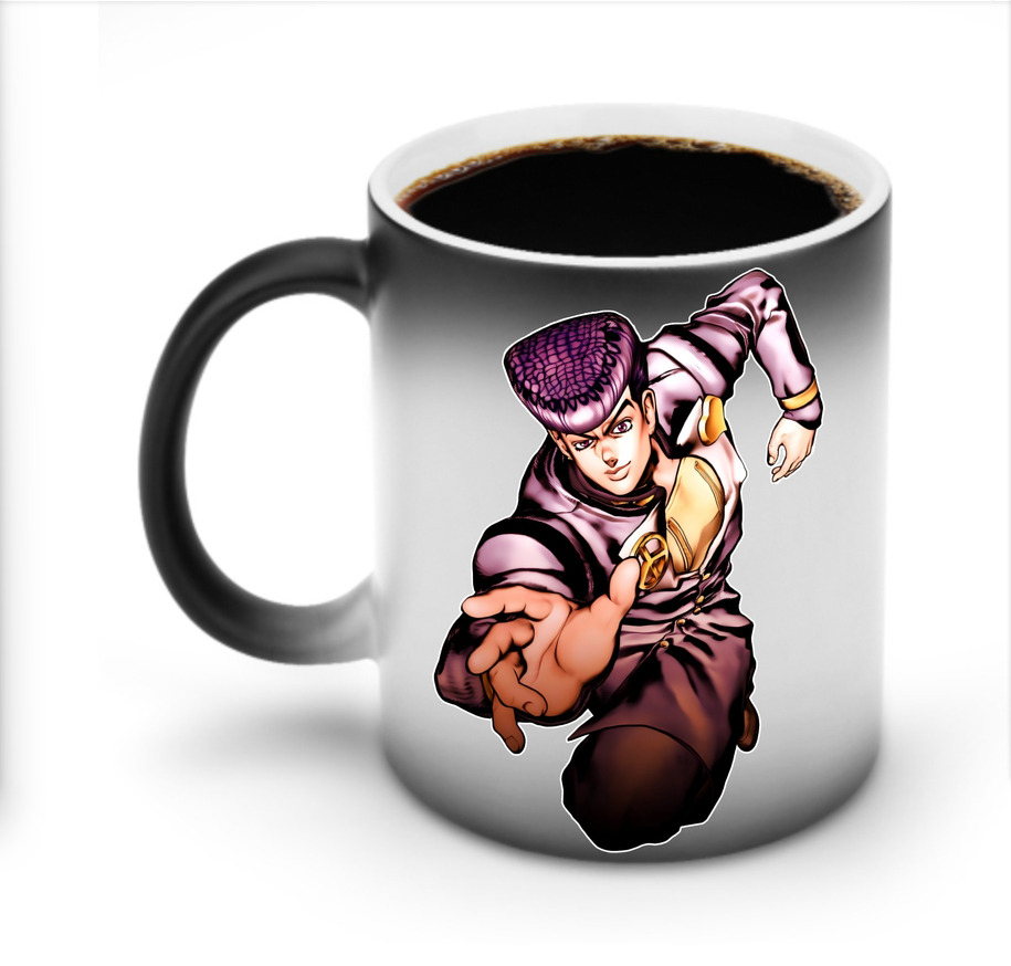 （画像用） ジョジョの奇妙な冒険 ひがしかた じょうすけ JoJo's Bizarre Adventure Higashikata Josuke 温度変色マグカップ