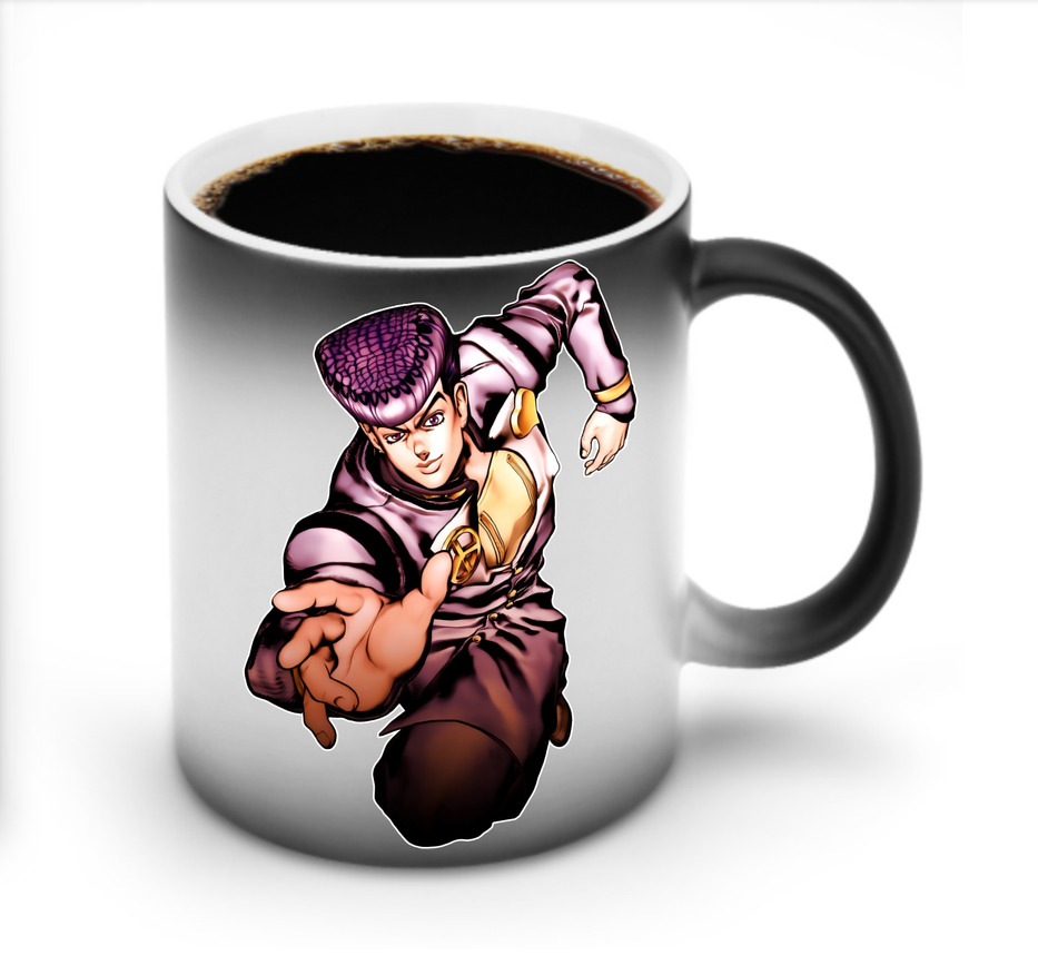 （画像用） ジョジョの奇妙な冒険 ひがしかた じょうすけ JoJo's Bizarre Adventure Higashikata Josuke 温度変色マグカップ