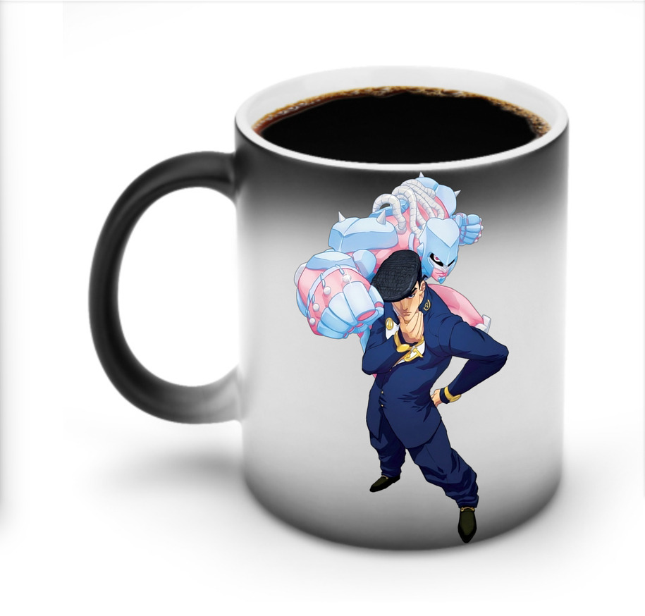（画像用） ジョジョの奇妙な冒険 ひがしかた じょうすけ JoJo's Bizarre Adventure Higashikata Josuke 温度変色マグカップ