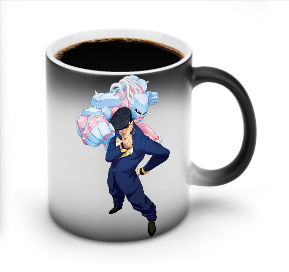 （画像用） ジョジョの奇妙な冒険 ひがしかた じょうすけ JoJo's Bizarre Adventure Higashikata Josuke 温度変色マグカップ