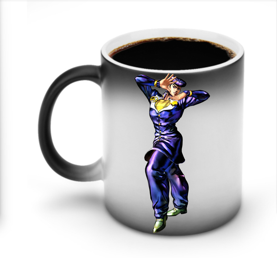 （画像用） ジョジョの奇妙な冒険 ひがしかた じょうすけ JoJo's Bizarre Adventure Higashikata Josuke 温度変色マグカップ