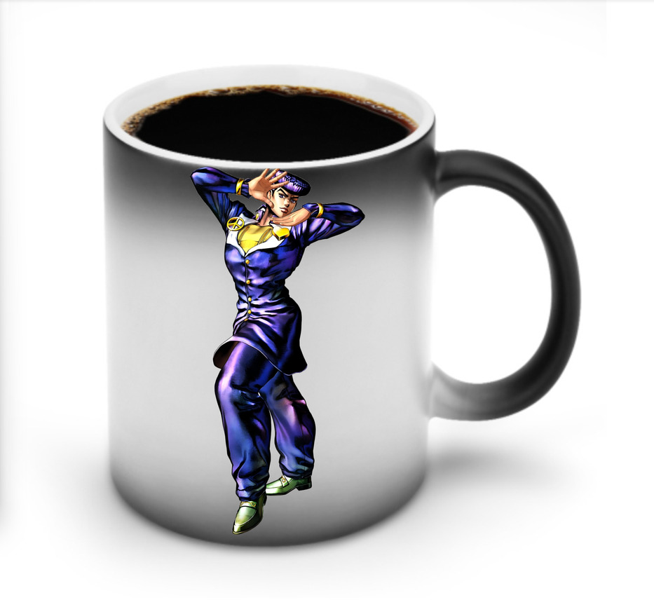 （画像用） ジョジョの奇妙な冒険 ひがしかた じょうすけ JoJo's Bizarre Adventure Higashikata Josuke 温度変色マグカップ