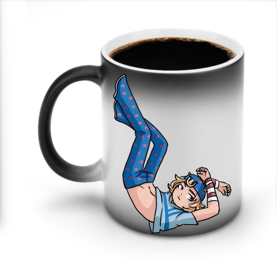 （画像用） ジョジョの奇妙な冒険 グイード?ミスタ JoJo's Bizarre Adventure Guido Mista 温度変色マグカップ