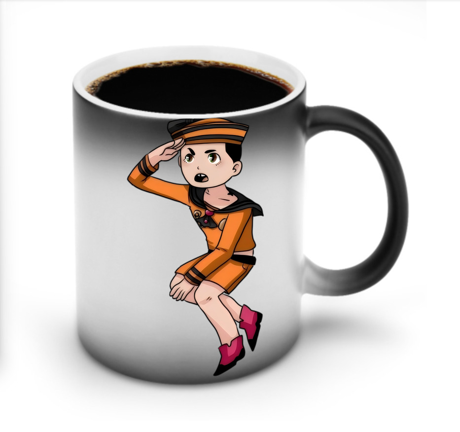 （画像用） ジョジョの奇妙な冒険 東方定助 JoJo's Bizarre Adventure Higashikata Josuke 温度変色マグカップ