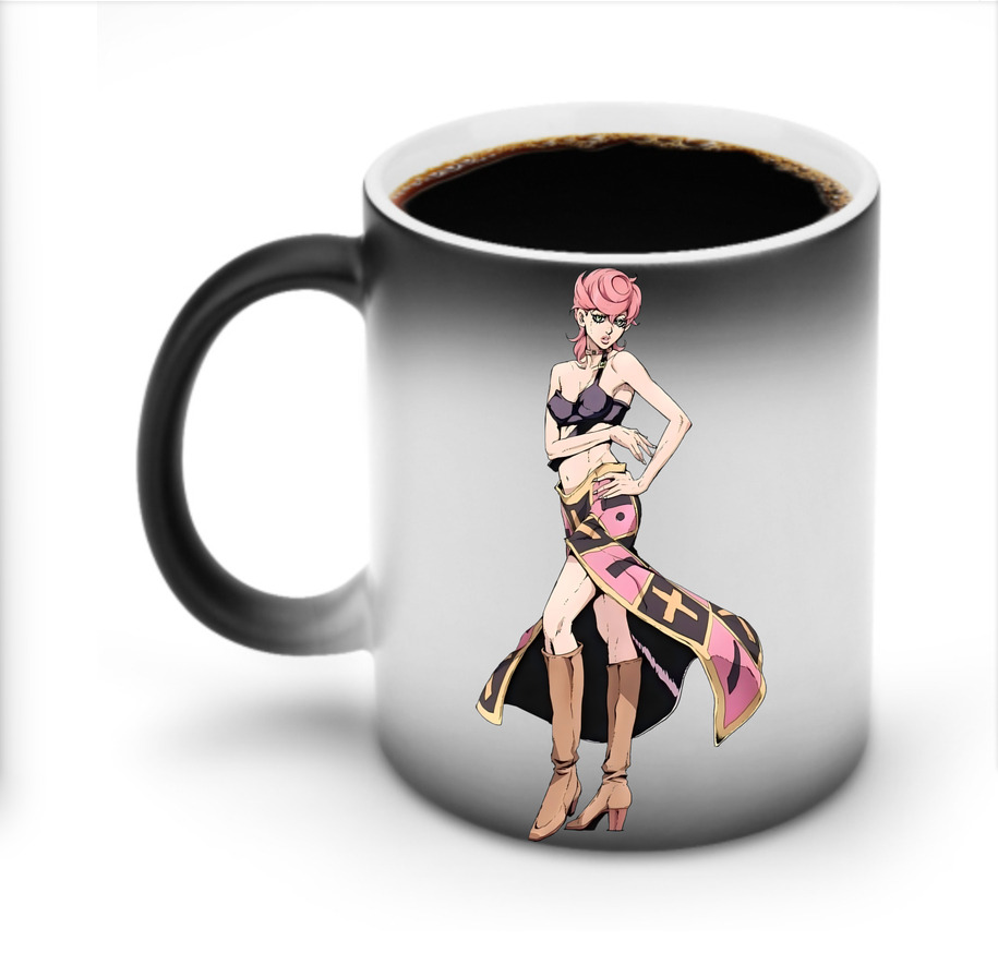 （画像用） ジョジョの奇妙な冒険 トリッシュ?ウナ JoJo's Bizarre Adventure Trish Una 温度変色マグカップ