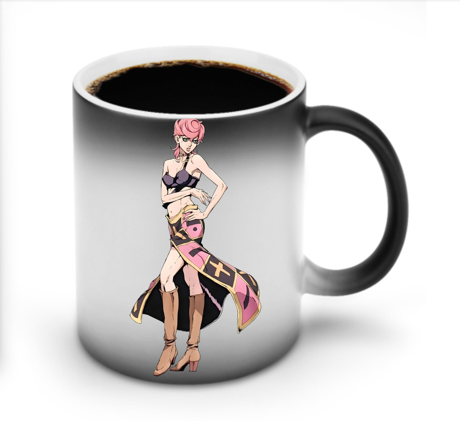 （画像用） ジョジョの奇妙な冒険 トリッシュ?ウナ JoJo's Bizarre Adventure Trish Una 温度変色マグカップ