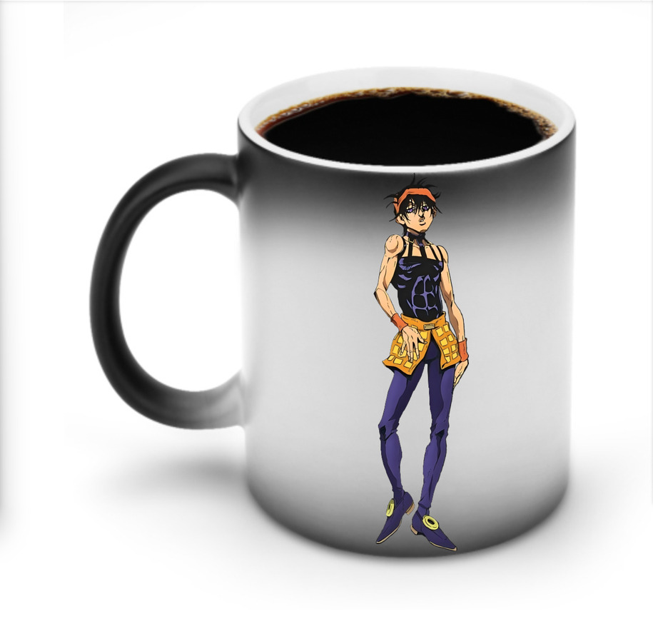 （画像用） ジョジョの奇妙な冒険 ナランチャ?ギルガ JoJo's Bizarre Adventure Narancia Ghirga 温度変色マグカップ