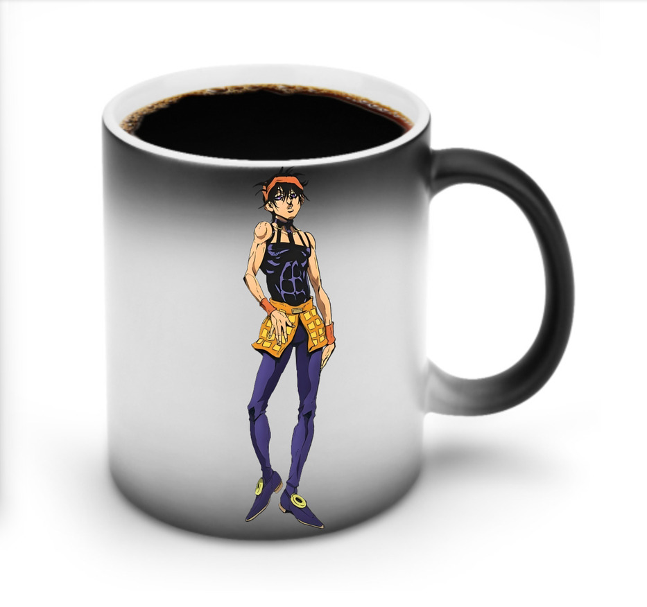 （画像用） ジョジョの奇妙な冒険 ナランチャ?ギルガ JoJo's Bizarre Adventure Narancia Ghirga 温度変色マグカップ